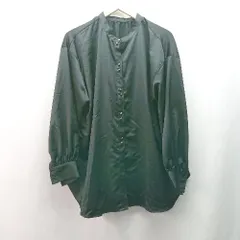 ◇ CLASSICALELF バンドカラー フロントボタン オフィスカジュアル 長袖 ブラウス サイズM ブラック レディース E  【1310300003045】