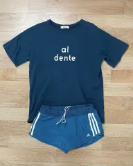 着用画像あり ルーズフィット半袖Tシャツ adidasショーツ セット まとめ売り