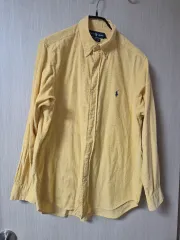 ポロ ラルフローレン コーデュロイ シャツ ネルシャツ イエロー M メンズ