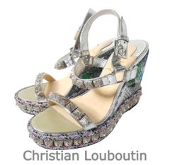 Christian Louboutin】ルブタン（22） ウェッジ サンダル - メルカリ