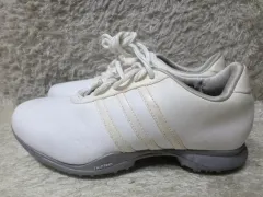 235 アディダス 白 ゴルフシューズ 中古 靴
