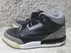 240 NIKE エアジョーダン3 レトロ セメント ブラック スニーカー 中古 靴