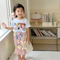 女の子 アリエル チュチュスカート+Tシャツセット