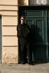 STUOFFICE ブラック デニム ジャケット