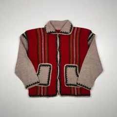 (105) ヴィンテージ ウール ニット ジャケット