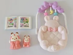 シルバニアファミリー チョコレート うさぎの夢の国 5806 赤ちゃん ゆりかご ぬいぐるみ 絵本 新生児