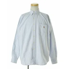 【POLORALPHLAUREN】THE BIG SHIRT ストライプ オックスフォード ボタンダウン ビッグシャツ長袖シャツ