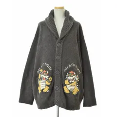 【gelatopique×SUPERMARIO】PUNT241043 ベビモコジャガードショールカーディガン クッパ長袖カーディガン