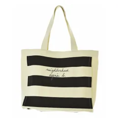 【NEIGHBORHOOD×agnesb.】25AW 2527270N-CG01S NH X AGNES B. BORDER TOTE BAGトートバッグ
