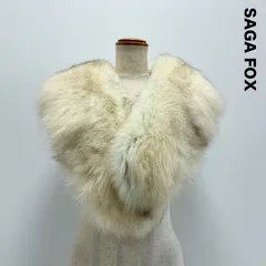 SAGA FOX サガフォックス☆ファー ストール ショール 成人式 入学式 卒業式 ホワイト系 クリップ留め
