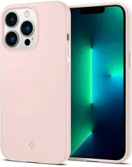 Spigen iPhone13Proケース マット感 衝撃吸収 薄型 さらさら 米軍MIL規格取得 黄変なし 超極薄 レンズ保護 超軽量 指紋防止 ACS03676 (ピンク・サンド)