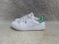 230 アディダス スタンスミス 白 グリーン スニーカー 中古 靴