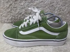 240 ヴァンズ オールドスクール オリーブ グリーン スニーカー 中古 シューズ