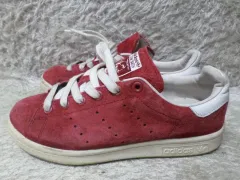 220 adidas アディダス スタンスミス レッド スニーカー 中古 靴