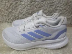 230 アディダス ギャラクシー6 白 青 スニーカー 中古 靴
