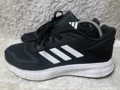 250 アディダス デュラモ10 ブラック スニーカー 中古 靴
