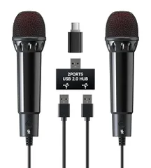 【新品】Switch用 マイク, Switch 2 カラオケマイ PS5/PS4/XBOXONE/PCゲーム用、プラグアンドプレイ、ワンボタンミュート、デュアルカラオケ、指向性ピックアップ、179gのゴールドウェイト d41e7d26