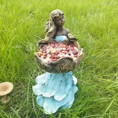 ガーデンオブジェ バードフィーダー バードウォッチング 女の子 美しい エレガント 置物 かわいい 動物 ガーデニング 雑貨 ガーデン雑貨 ガーデンインテリア ガーデン インテリア 庭の装飾 お洒落 おしゃれ