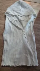 ファンシークラブ フード ノースリーブ ベスト