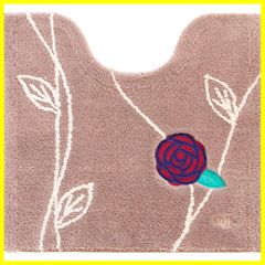 【新着商品】トイレマット エトフトリア 約55cm×60cm オカOKA) ベージュ北欧トイレタリー)