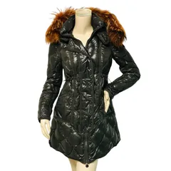 MONCLER★モンクレール LONTRE レディース ブランドアイコンワッペン リアルファー フード付き グログランパイピング キルティングデザイン ダブルジップボタン比翼仕立て ダウンコート(0)レディースダウンジャケット カジュアル 冬物