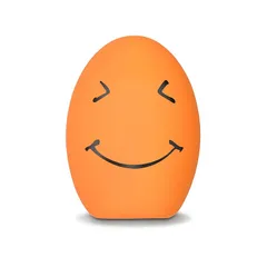 SCHITEC 犬おもちゃ 音の出る【小型犬に適用】 噛むおもちゃ ストレス解消 運動不足 卵の形 子犬 退屈解消 飼い主様との絆を深める玩具 (オレンジ, 小型ー1個) 1