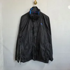 XL メンズ プーマ ブラック ウィンドブレーカー アウター