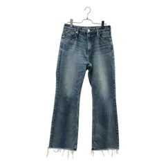 upper hights / アッパーハイツ | ロゴボタン カットオフ デニムパンツ | 26 | インディゴ | レディース