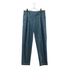 MR.OLIVE / ミスターオリーブ | プリーツ ワイド テーパードデニムパンツ | L | ブルー | メンズ