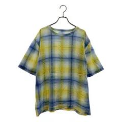 mii / ミー | コットン チェック ショルダージップ カットソー ブラウス | S | イエロー/ブルー | レディース