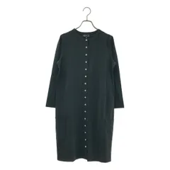 【美品】  Agnes b. / アニエスベー | ストレッチ スナップボタン ロング カーディガン | 2 | ブラック | レディース