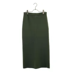 CINOH / チノ | × Deuxieme Classe / ドゥーズィエムクラス KNIT MAXI SKIRT / バックスリット ニット スカート | 38 | オリーブ | レディース
