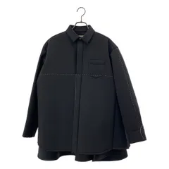 【美品】  sacai / サカイ | 2023AW | スーチング ボンディング シャツ ドレス | 1 | ブラック | レディース