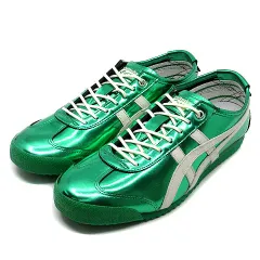 オニツカタイガー Onitsuka Tiger メキシコ MEXICO 66 SD スニーカー 1183C468-301 メタリック グリーン 緑 JADE CREAM 26cm 新品同様