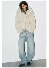 ザラ ショート ファーコート 5320 725 ザラ ファージャケット 新品