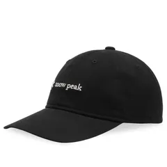 スノーピーク メンズ アクセサリー 帽子 キャップ ロゴ Snow Peak Logo Cap Black ブラック