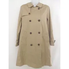 ◇ Live in comfort リブインコンフォート ダブルボタン 長袖 ステンカラーコート サイズ M ベージュ レディース  【中古】 【1204190005688】