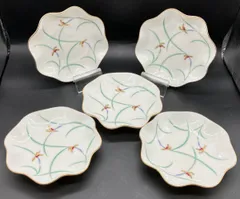 香蘭社 花型小皿 5枚セット