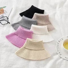 ニット付け襟 タートルネック レディース 付け襟 ネックウォーマー ニット セーター襟 通勤 ファッション小物 冬 付け衿 レイヤード225588