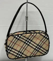 BURBERRY BLUE LABEL バーバリー ブルーレーベル ハンドバッグ ノバチェック アクセサリーポーチ インポート レディース