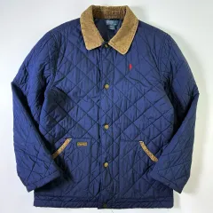 POLO RALPH LAUREN ポロラルフローレン 刺繍 コーデュロイKARA キルティングジャケット
