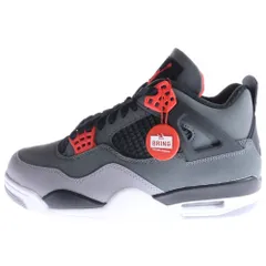 NIKE (ナイキ) Air Jordan 4 Retro Infrared 23 エアジョーダン4 レトロ インフラレッド23 ハイカットスニーカー グレー US7/25cm DH6927-061