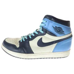 NIKE (ナイキ) AIR JORDAN 1 RETRO HIGH OG OBSIDIAN/UNIVERSITY BLUE エアジョーダン1 オブシディアン ハイカットスニーカー US10.5/28.5cm 555088-140