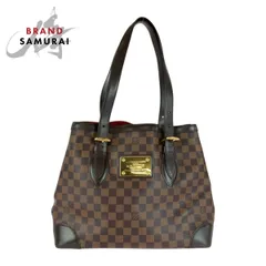 美品 LOUIS VUITTON ルイヴィトン ダミエ ハムステッドMM ブラウン ゴールド金具 PVC N51204 トートバッグ ショルダーバッグ 505139【中古】
