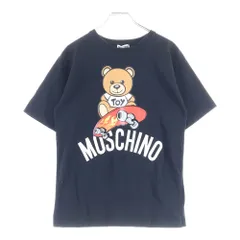 MOSCHINO (モスキーノ) UNDER BEAR ベアプリント クルーネック 半袖Tシャツ ブラック キッズ