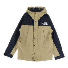 THE NORTH FACE (ザノースフェイス) MOUNTAIN LIGHT JACKET GORE-TEX ゴアテックス 胸ロゴデザイン フーデッド ジップアップ マウンテンライトジャケット ベージュ/ブラック NP11834