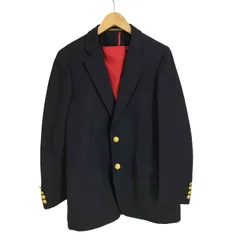 ユーズドフルギ USED古着 CESARANI 金ボタン ウールテーラードジャケット メンズ US：40 