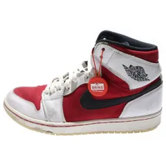 NIKE (ナイキ) AIR JORDAN 1 RETRO HIGH OG CARMINE 555088-123 エアジョーダン1 レトロ ハイカットスニーカー ホワイト/レッド US8.5/26.5cm