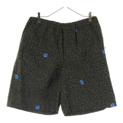 UNDERCOVER (アンダーカバー) 24SS レオパードハーフパンツ ショーツ カーキ/ブルー UP1E4507-1