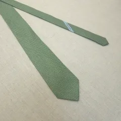 FERRAGAMO フェラガモ シルク ネック タイ グリーン パータン